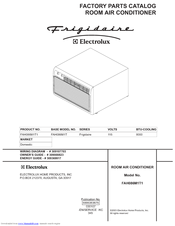 Frigidaire FAH086M1T1 Factory Parts Catalog