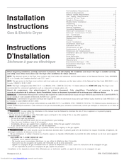 Frigidaire AEQ6000CES0 Installation Instructions Manual