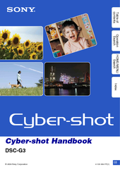 Sony DSC-G3 Cyber-shot® Handbook