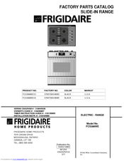 Frigidaire FCS388WE Factory Parts Catalog
