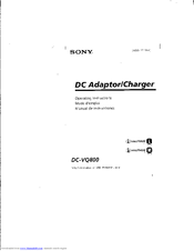 Sony DC-VQ800 Operating Instructions Manual