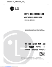 LG DR289H Owner's Manual
