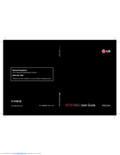 LG KF757 User Manual