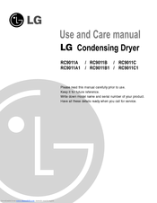 LG RC9011C1 Use And Care Manual
