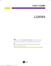 LG Flatron L226WA User Manual