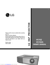 LG HS102 Owner's Manual