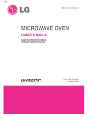 LG LMVM2277ST Owner's Manual