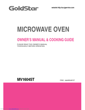 LG MV1604ST Owner's Manual & Cooking Manual