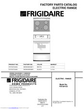 Frigidaire FEF357CGSA Factory Parts Catalog