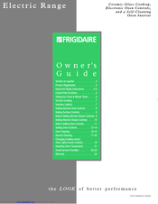 Frigidaire FEF363SGWB Owner's Manual