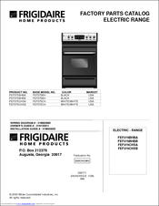 Frigidaire FEF375CHSA Factory Parts Catalog