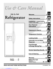 Frigidaire FRS23R4AW1 Use & Care Manual
