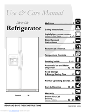 Frigidaire FRS26TS7DW2 Use & Care Manual