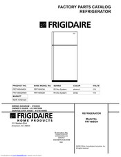 Frigidaire FRT18ISGH Factory Parts Catalog