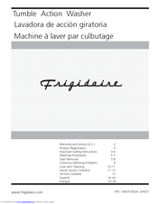 Frigidaire GLTF1670AS0 Owner's Manual