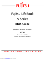 Fujitsu Lifebook A3040 Bios Manual