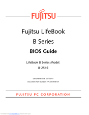 Fujitsu LifeBook B2610 Bios Manual