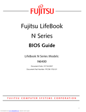 Fujitsu N6460 - LifeBook Bios Manual