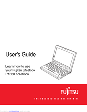 Fujitsu P1620 - LifeBook - Core 2 Duo 1.2 GHz User Manual