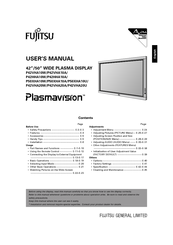 Fujitsu Plasmavision P42VHA20A User Manual