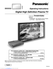 Panasonic TH-50XVS30UM Operating Instructions Manual