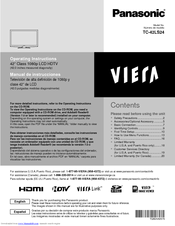Panasonic Viera TC-42LS24 Operating Instructions Manual