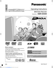 Panasonic Diga DMR-E500H Operating Instructions Manual