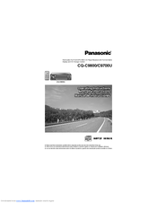 Panasonic CQC9700U - AUTO RADIO/CD DECK Operating Instructions Manual
