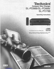 Panasonic SLPD788 - COMPACT DISC CHANGER Operating Manual
