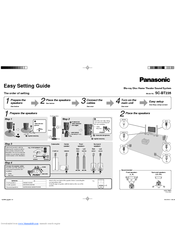Panasonic SCBT235 - BLU RAY HOME THEATER SYSTEM Easy Setting Manual