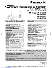 Panasonic NN-SN651W Instrucciones De Operación