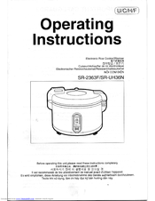 Panasonic NSR2363F Operating Instructions Manual