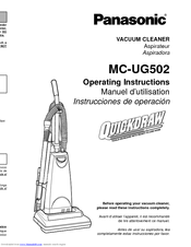 Panasonic MC-UG502 Operating Instructions Manual