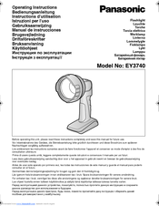 Panasonic EY3740 Operating Instructions Manual