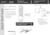 Sony KP-41S4 Quick Start Manual