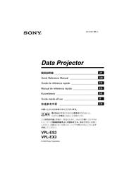 Sony VPL-ES3 Quick Reference Manual