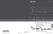 Sony DAR-X1R Operating Instructions Manual