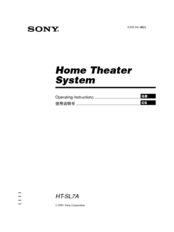Sony HT-SL7A Operating Instructions Manual