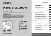 Sony Cyber-shot DSC-FX77 Operating Instructions Manual
