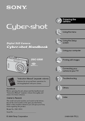 Sony DSC-S500 Cyber-shot Handbook