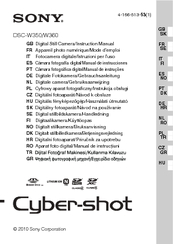 Sony Cyber-shot DSC-W350 Instruction Manual