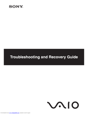 Sony VGN-NS10E/S Troubleshooting And Recovery Manual