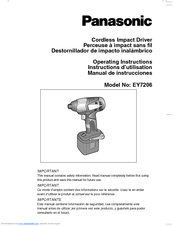 Panasonic EY7206 - 12V IMPACT DRIVER Operating Instructions Manual