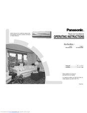 Panasonic CSA18CKPG - SPLIT A/C IN DOOR Operating Instructions Manual