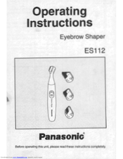 Panasonic ES-112 Operating Instructions Manual
