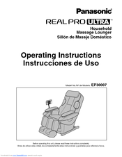 Panasonic EP30007 - Real Pro ULTRATM Operating Instructions Manual