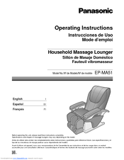 Panasonic EP-MA51 Operating Instructions Manual