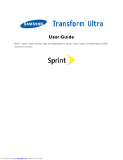 Samsung Transform Ultra User Manual