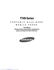 Samsung T749 Series User Manual