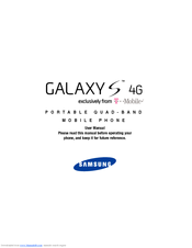 Samsung Galaxy S 4G User Manual